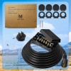 MICTUNING Heavy Duty 7 Way Plug Inline Trailer Cord with