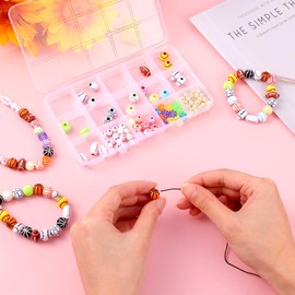 Tyqour Pack of 180 Football Beads Baseball Bracelets, Acrylic Baseball Volleyball Beads Bracelets for Children, Boys, Men, Sports Beads for Jewellery Making, DIY, Crafts, Sports, Party Decor