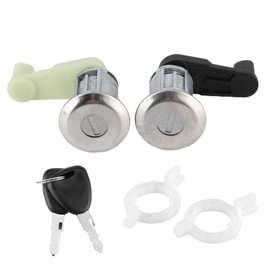 Cilindro de cerradura de puerta, material de aleación de zinc Par de kit de cilindro de cerradura de puerta con llave para Megane I Scenic I Clio II Th 7701468981