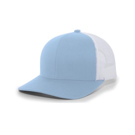 Pacific Headwear Snapback Trucker: Stylish Unisex Cap for All-Day Comfort, Columbia Blue/White/Columbia Blue OS