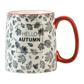 10 Strawberry Street Hello Autumn Bella Mug, Set of 4 - Blue