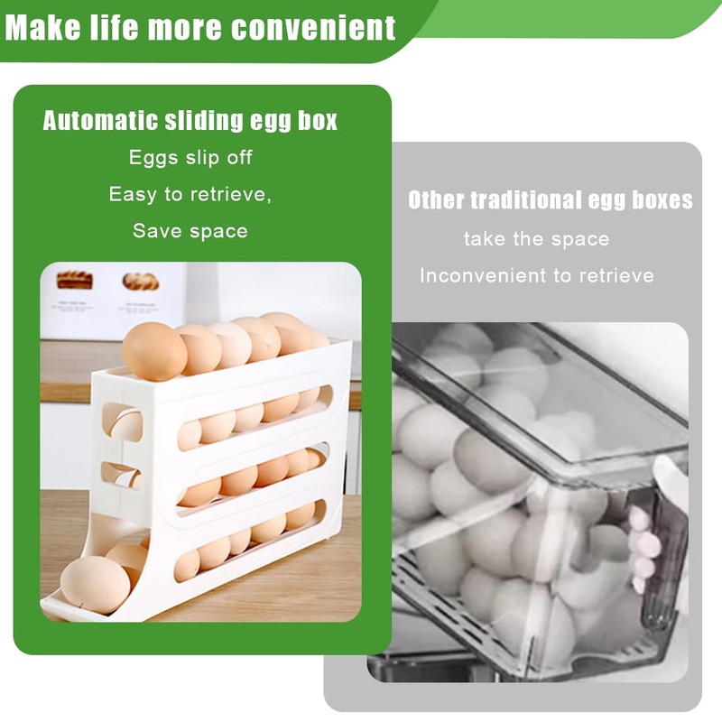 IKOPFLN 1 x Egg Holder for Fridge, Egg Storage Fridge,