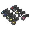 10Pcs Golf Head Cover Club Headcover Waterproof PU Elastic Closing