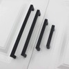 LONTAN 10 Pack Kitchen Cupboard Handles - 96mm Black Cabinet