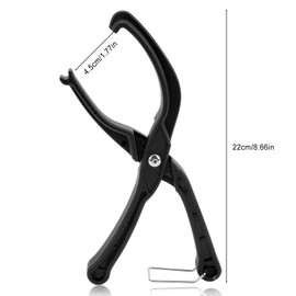 Bike Tire Pliers, Bike Bicycle Tire Lever, Labor Saving Bicycle Tyre Remover, Cycling Repair Tool with Non Slip Grip, Road Mountain Bike Tire Changer for Install Wire Bead Tires Stubborn Tires(Black)
