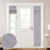 HOMEIDEAS 100% Linen Blackout Sidelight Curtains for Front Door, Side
