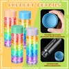 Hoolerry 16 Pcs Empty Plastic Sensory Bottles with Lids Reusable