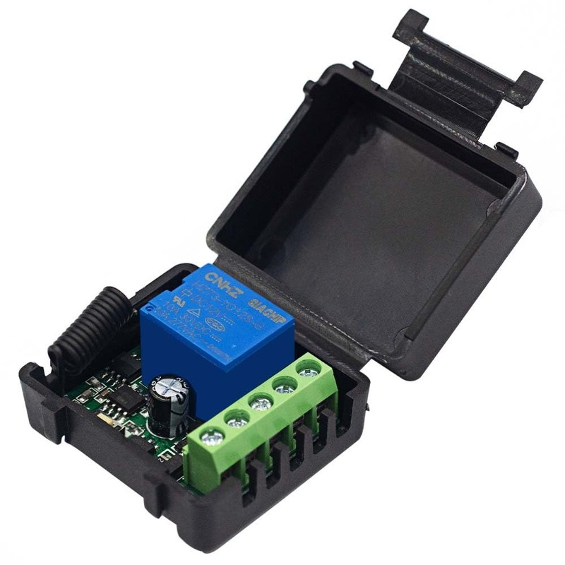 QIACHIP 433 MHz Wireless Relay 12 V with Remote Control