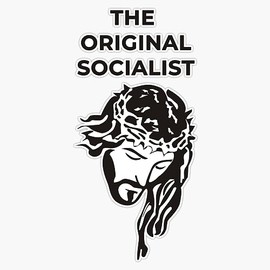 Jesus The Original Socialist Liberation Theology Sticker Bumper Sticker Vinyl Decal 5"