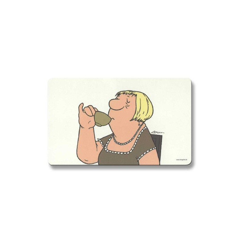 Loriot Frühstücksbrettchen 23 x 14 cm • 68060 ''Frau'' •