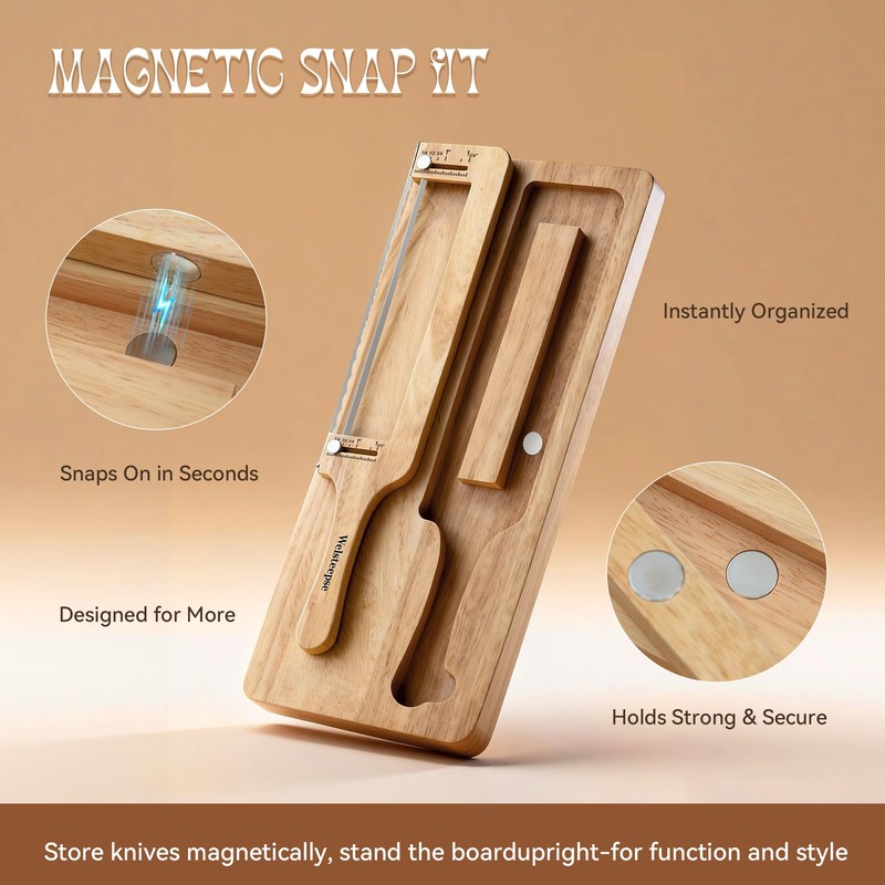 welsteepse Bread Slicer for Homemade Bread – Sourdough Bread Knife