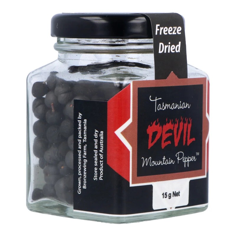 Bronzewing Farm Tasmanian Devil Freeze Dried Mountain Pepperberries 15g