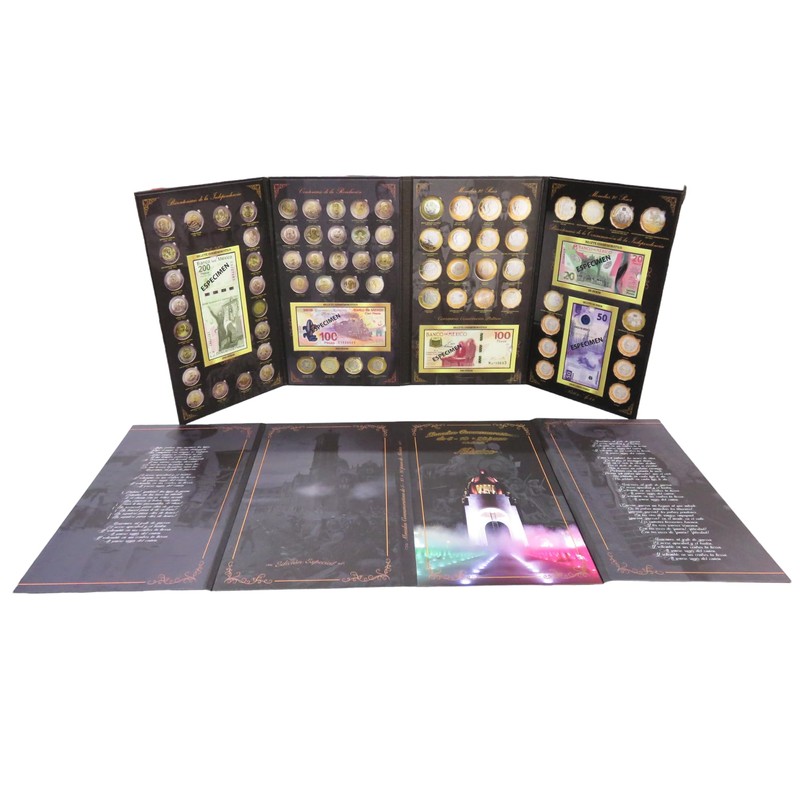 ALBUM PARA MONEDAS DE 5 10 Y 20 PESOS BILLETES