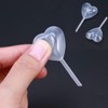 Voarge 100 x 4ml Heart Shaped Jam Plastic Dressing