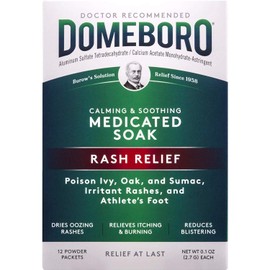 Domeboro Astringent Solution Powder Packets - 12 packets, Pack of 6