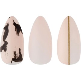 CALA "Nail Creation Lux" uas postizas (24 uas en 12 tamaos, rosa abstracto)