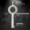 Vulcanforce Solid Steel Universal Handcuff Keys 2-Pack – Professional Law