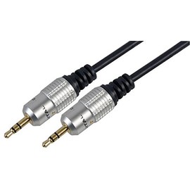 CableStop® 50CM PRO 3.5mm Stereo Jack to Jack Audio Cable Gold Plated Shielded AUX TRS Headphone Lead Male Plug to Plug 0.5 Metres