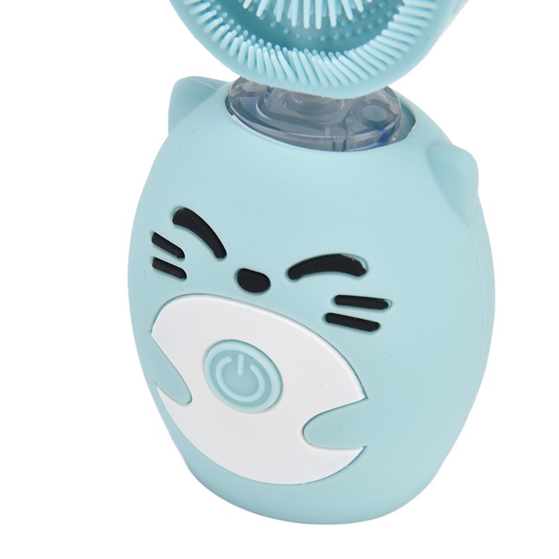 Kids Tooth Brush Cartoon Design USB Charging Food Grade Silicone