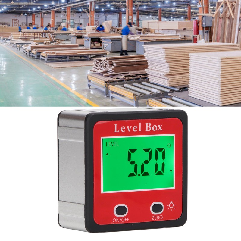 Digital Level Box LCD Display Angle Finder High Accuracy Inclinometer
