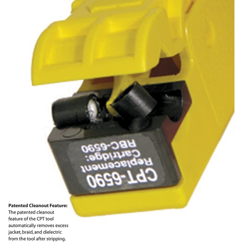 CablePrep Drop Stripping Tool, RG6/59 w/Stop, 1/4 x 1/4 Prep