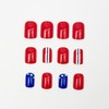 4th of July Press on Nails Short Square SWEKKE Patriotic
