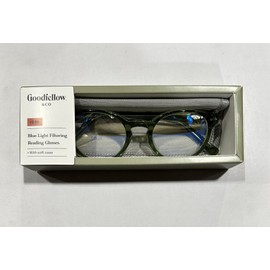 Goodfellow & Co Men's Round Blue Light Filtering Acetate Glasses - Goodfellow & Co Green +2.00