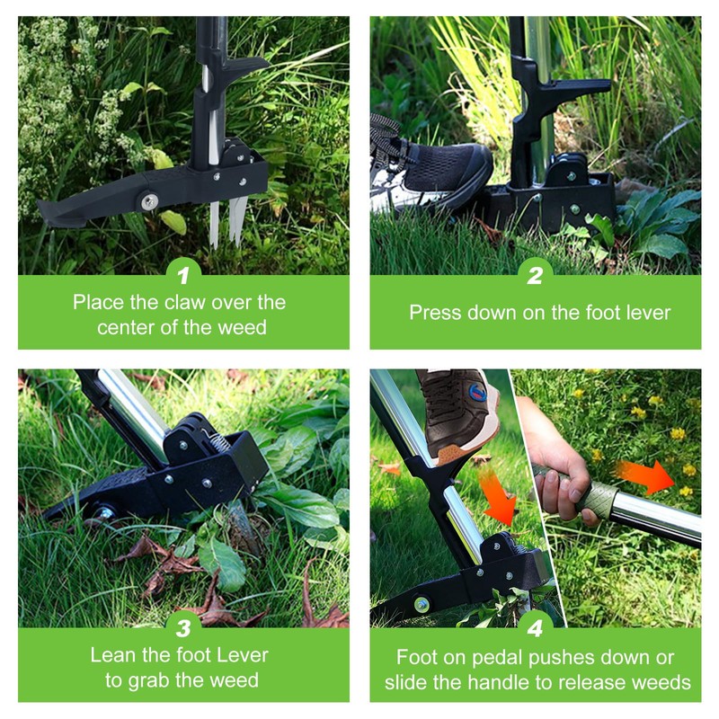 Tefola 39.4" Stand Up Weeder - Weed Puller Tool with
