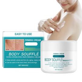 Body Souffle, Body Souffle Skin Moisturizing Cream, Deep Hydrating Firming Cream for Neck, Chest, Arms & Legs - Anti-Wrinkle Repair & Soften Skin