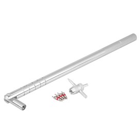 Kit de 6 Herramientas para Instalación Extracción de Válvulas de Neumáticos 10.5 Pulgadas con 5 Núcleos de Reparación para Autos Motos Scooters Uso en Taller o Viaje Metal