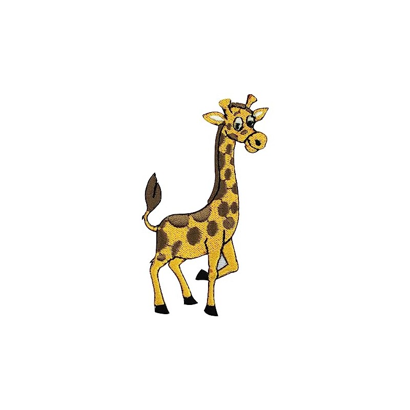 Parche de jirafa, parche de rimas para niños, insignia bordada