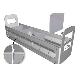 Fish Fighter Tackle Box Organizer | Sportsman's Utility Tray 4 x 16 | Great for Lures, Fly's, Bait, Screws, Tools, and More