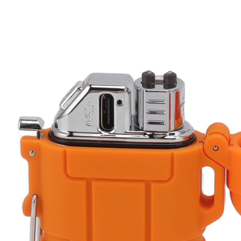USB Rechargeable Lighter Windproof Dual Arc Lighter Waterproof Flameless Electric