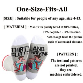 G2TUP Jenna Rink Socks Matt Flamhaff Fans Gift Thirty Flirty And Thrivin Jenna Socks Jenna Rink Merchandise