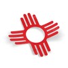 Red Zia Stickers: Two Sticker Set: 3 x 3 inch
