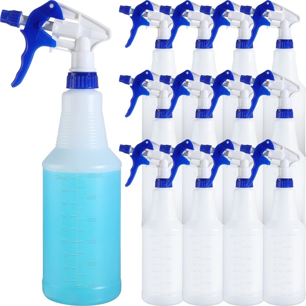 Eaasty 12 Pack Plastic Spray Bottles 25 oz Leak Proof