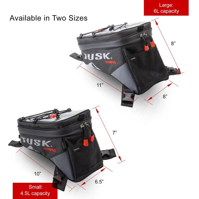 Tusk Olympus Tank Bag Large Black/Tan