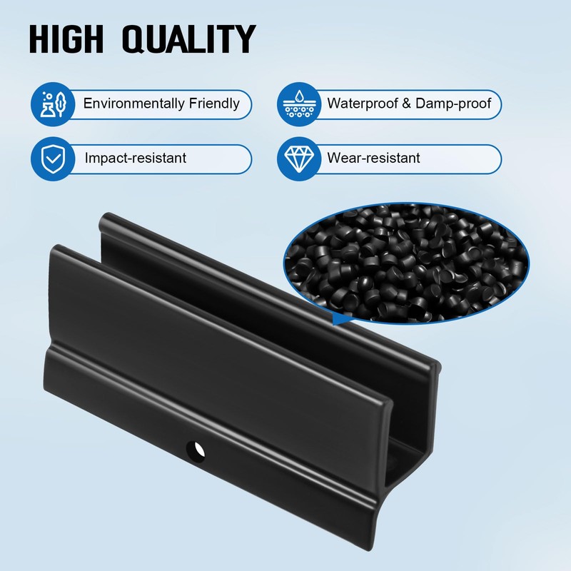 Sliding Shower Door Bottom Guide Fit for Glass Sliding Shower