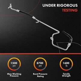 A-Premium Power Steering Return Hose Line Assembly Compatible with Volkswagen Jetta 2011-2013, Passat 2012-2014, Beetle 2012-2014, 2.5L, Gear/Rack Pinion to Reservoir