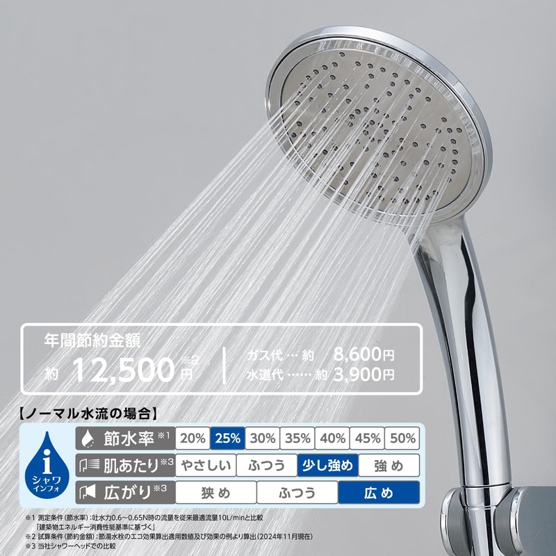 SANEI PS3501-81XA-CHA20-EC Large Metallic Shower Head, Plated, Large Shower Plating,