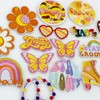 JMZLLRX Pack of 15 Floral Lace Appliqué Patches, Bohemian Flower