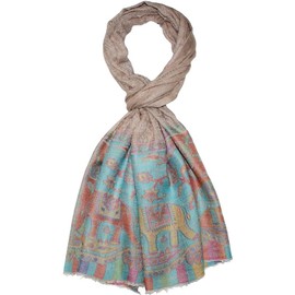 Lorenzo Cana Luxury Scarf 100% pure cashmere Pashmina Shawl Woven Cashmere – Cashmere Pashmina Cashmere Cashmere Scarf Elephant Beige 78534