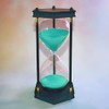 Large Hourglass Timer 60 Minute, Decorative Hexagon Frame Sandglass with
