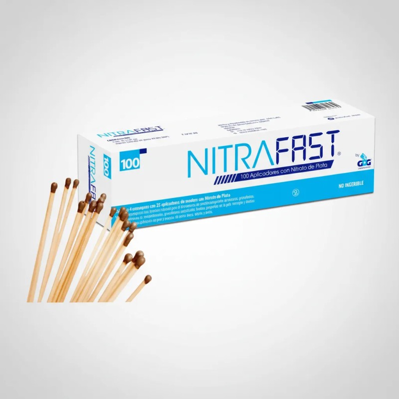 Nitrafast 100 Aplicadores Nitrato De Plata Epistaxis Estoma