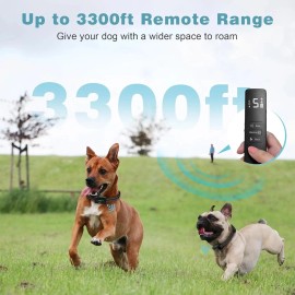 ERSINNO Dog Shock Collar 2 Dogs - with 3 Training Modes 3300Ft