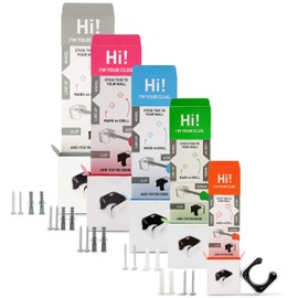 Hornit CLUG Bike Clip - Bicycle Rack Storage System for Home, Garage, or Outdoor Cycle Stand and Mount (Roadie, Black/Black)