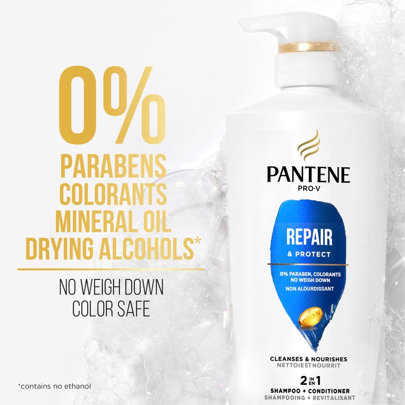 Pantene PRO-V Repair & Protect 2in1 Shampoo + Conditioner,17.9 oz/530