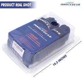 INNOCEDEAR 2 Pack Premium Navy Blue Dock Lines - 3/8 inch x 15 Feet with Eyelet.Double Braided Nylon Dock Line/Mooring Lines.Hi-Performance Marine Boats Ropes