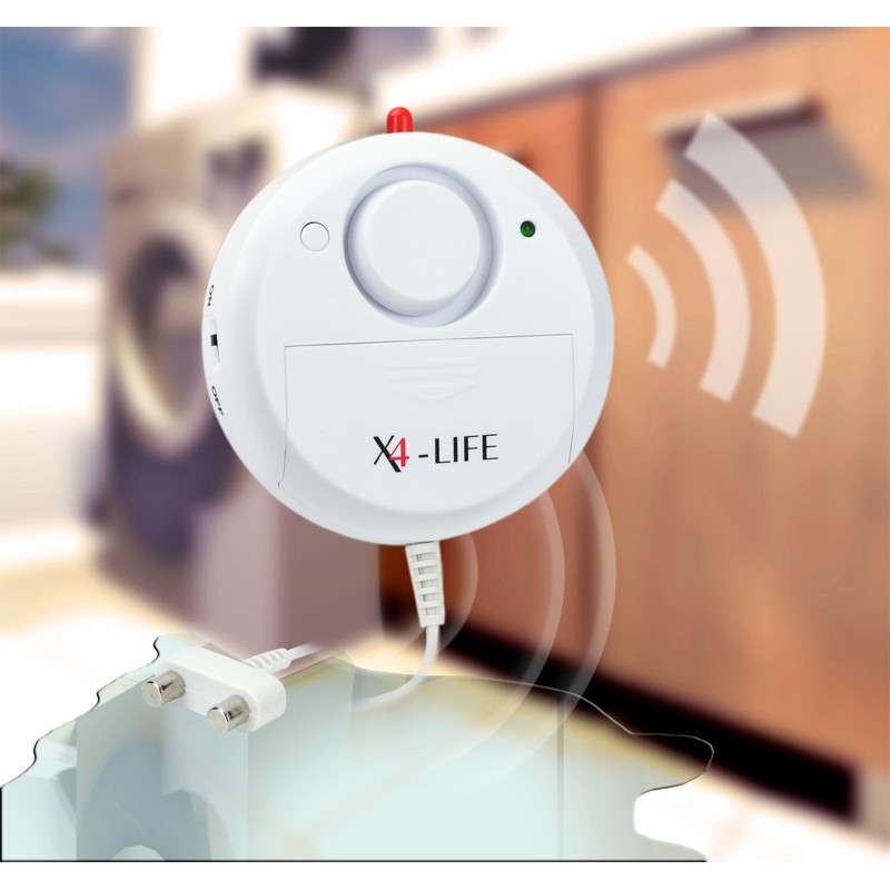 X4-LIFE Water Detector Water Alarm Set of 2 120 dB
