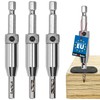 KOTARBAU® Set of 3 Hinge Drill Bits Self-Centring HSS Steel